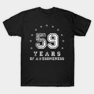 Vintage 59 years of awesomeness T-Shirt